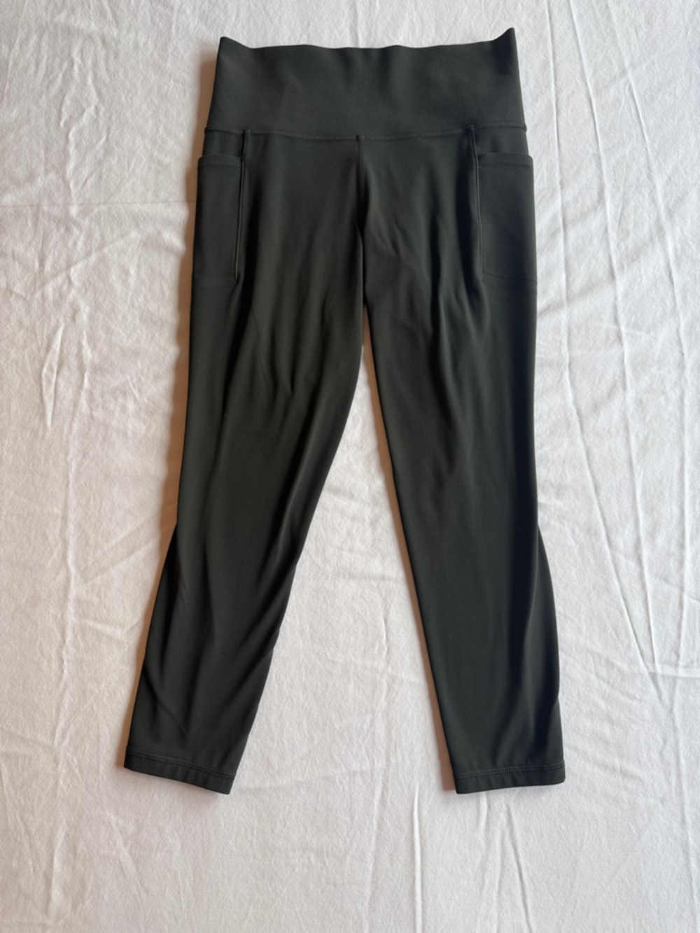 Athleta Dark Green High-Rise 7/8 Leggings